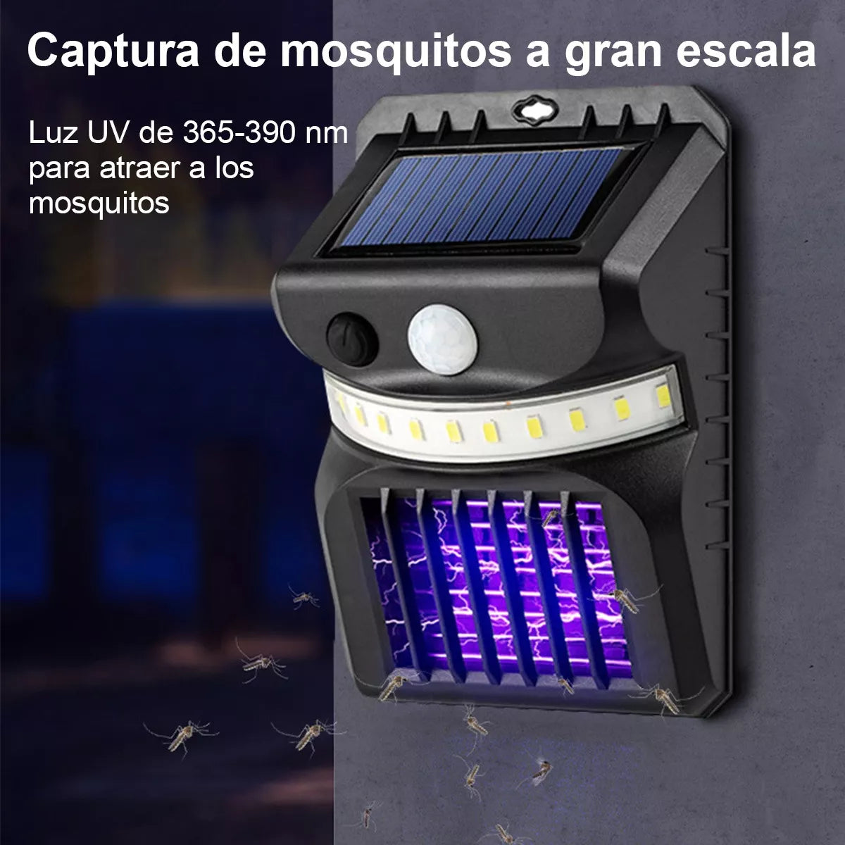 Pack 2 Lámparas solares anti-mosquitos y todo tipo de insectos.