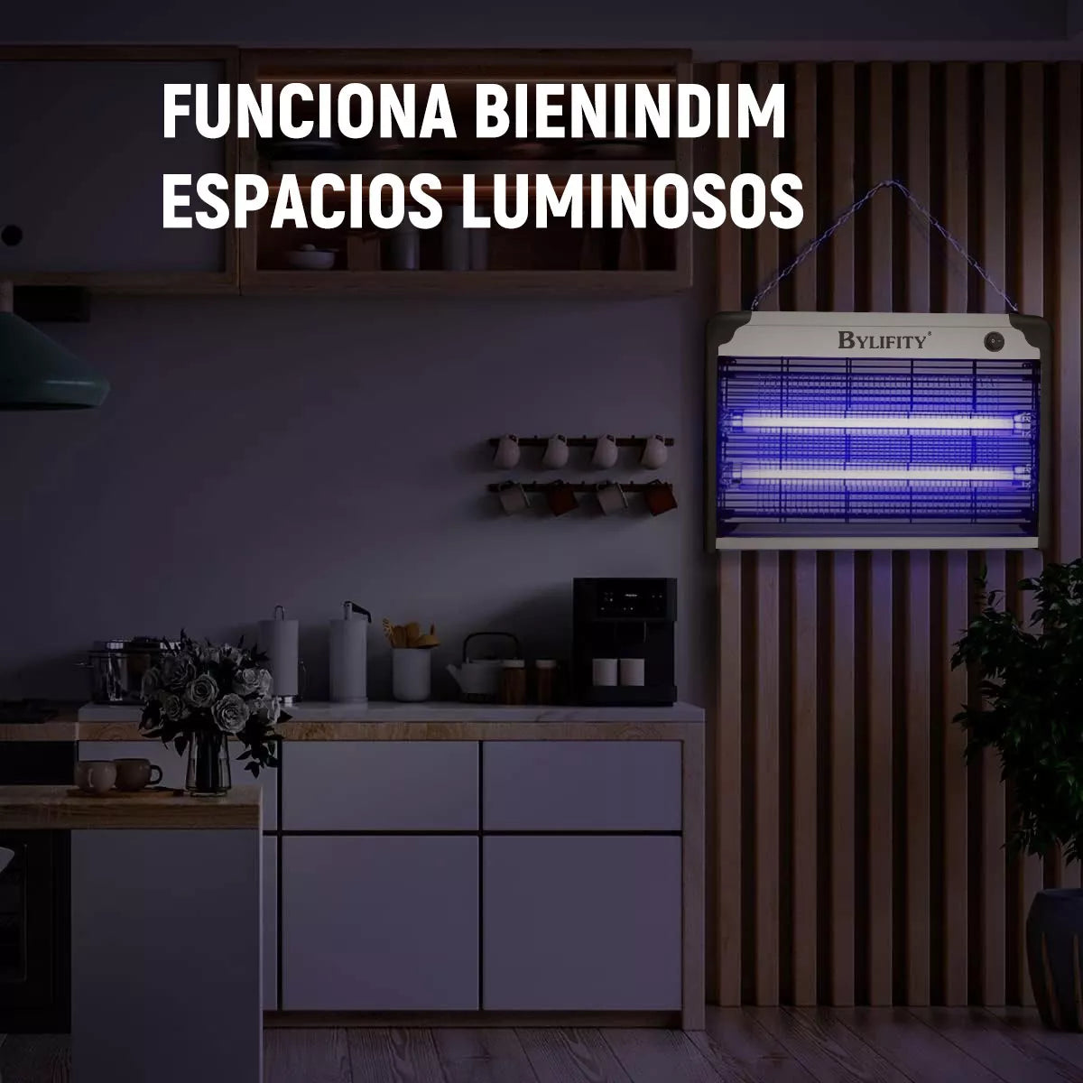 Bylifity® 20w Lámpara Mata Mosquitos, Moscas, Polillas y todo tipo de insectos