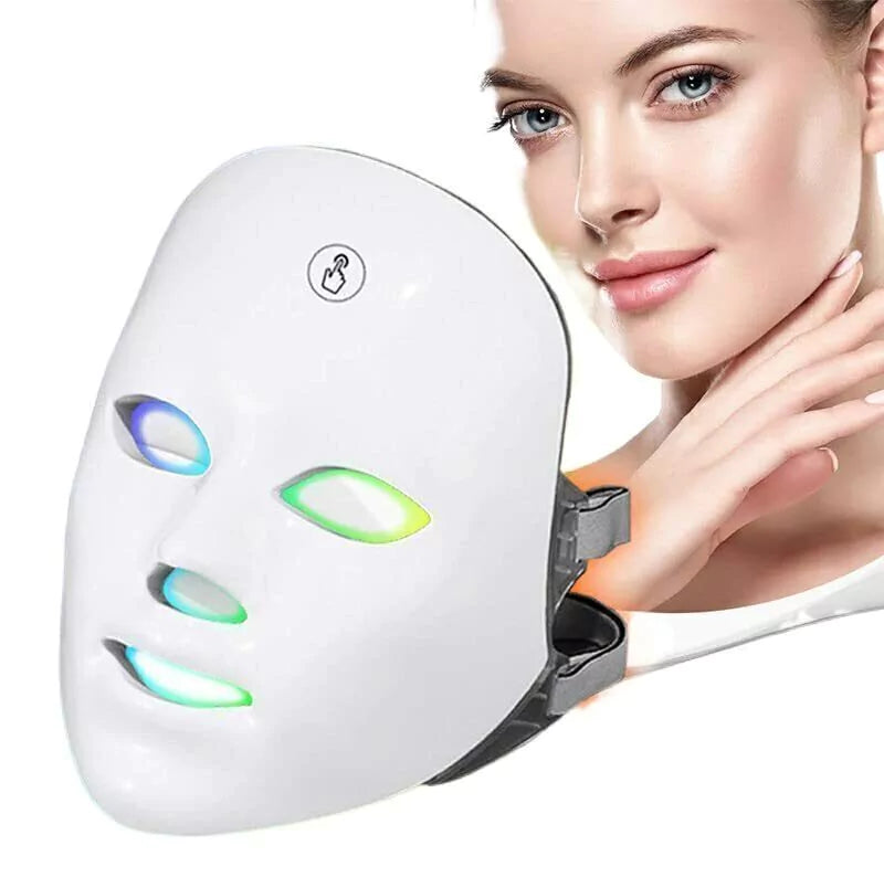 Máscara Facial LED con Tecnología de Cromoterapia®, Innovación para tu Piel 😍 50%OFF 🎁