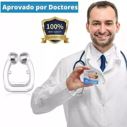 Pack de 4 clips antirronquidos para sueños profundos.