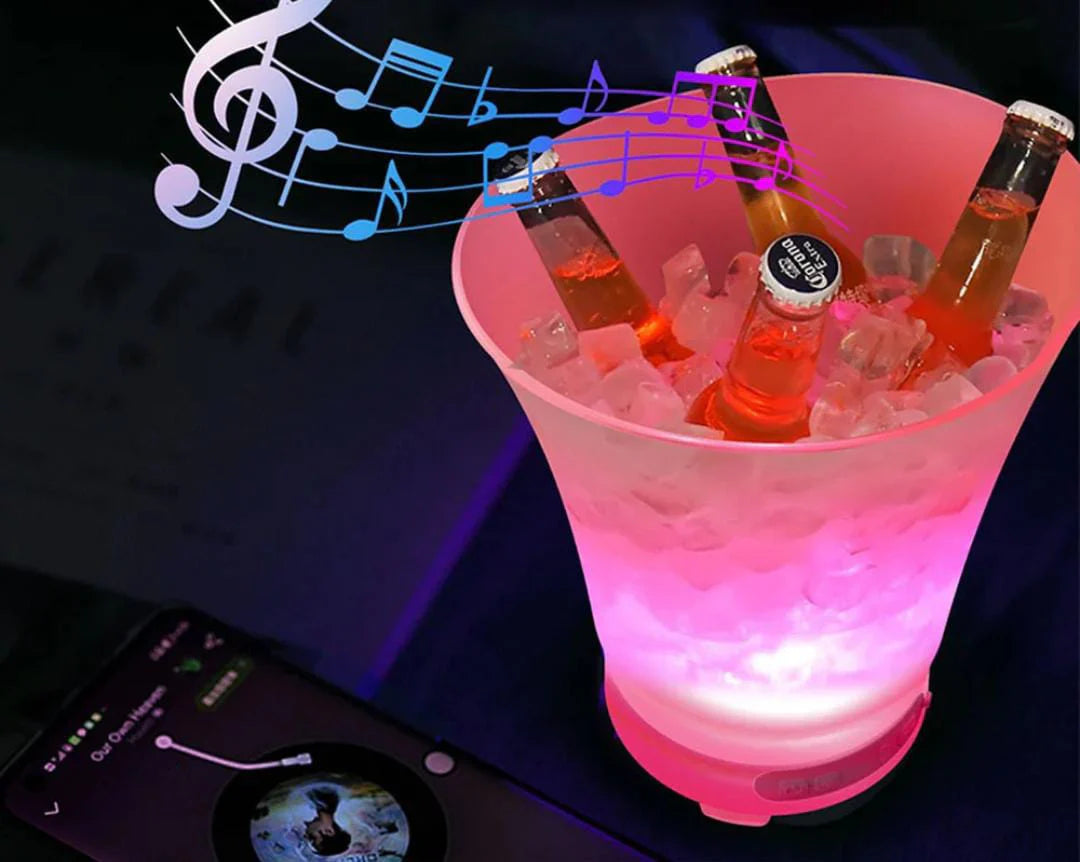 HIELERA MUSICAL - 🎵 ICE & SOUND™ LED SMART CON BOCINA BLUETOOTH DE ALTA POTENCIA