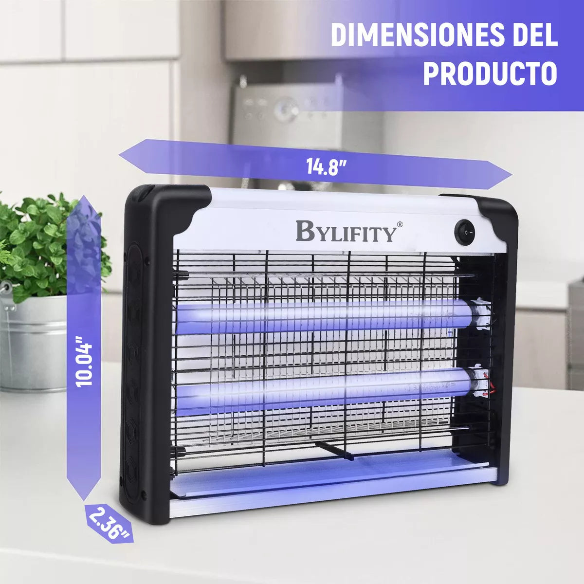 Bylifity® 20w Lámpara Mata Mosquitos, Moscas, Polillas y todo tipo de insectos