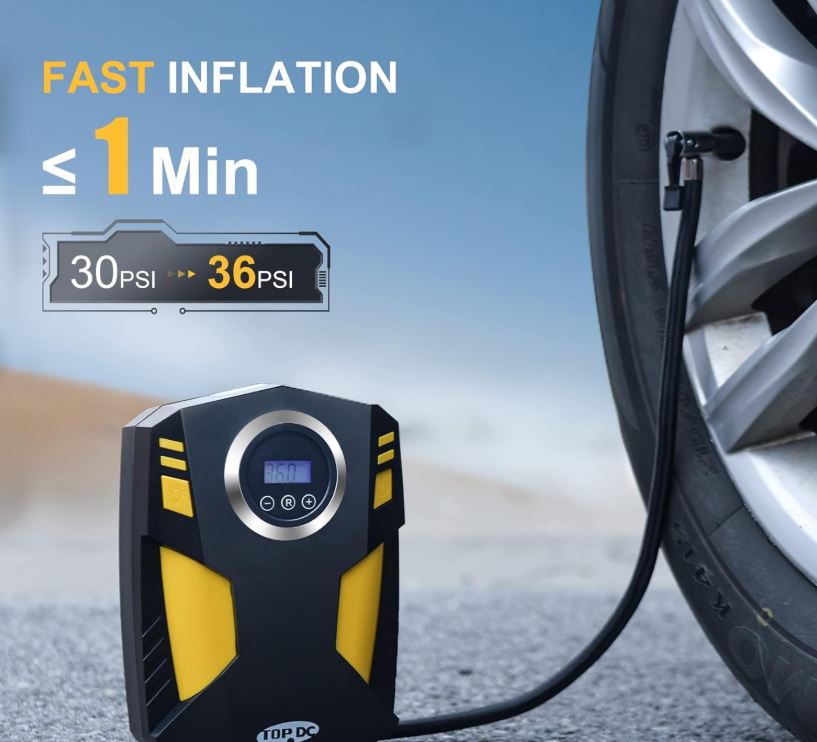 TurboAir Pro™:¡Infla tus llantas en solo 1 minuto!