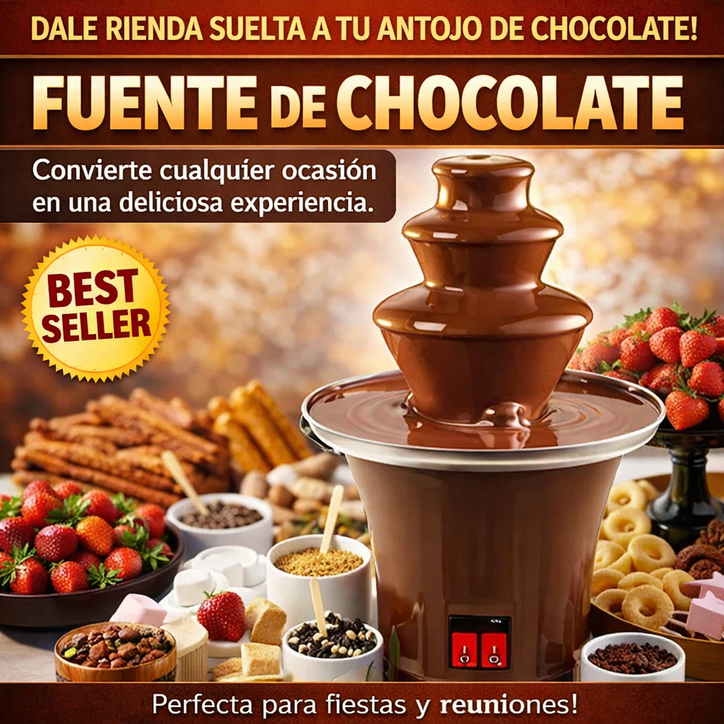 Cascada en fuente de chocolate Fondue - 3 niveles