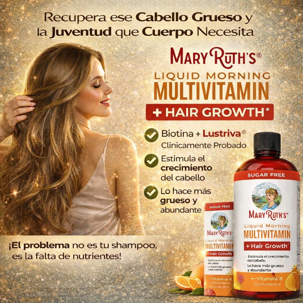 Multivitaminico MARY RUTH'S para un cabello largo y hermoso