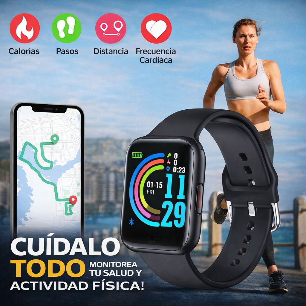 Smartwatch D20 Y68 Reloj de Colores