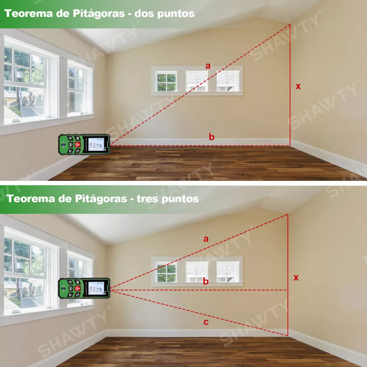 Medidor Láser SHAWTY 40m – Precisión Digital al Instante