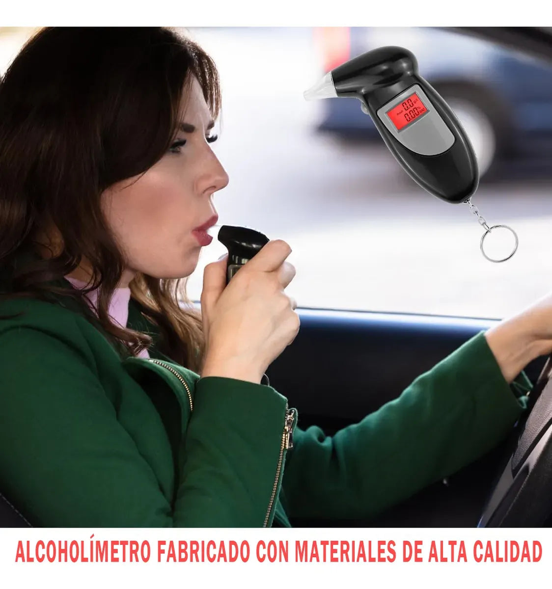 🚗 Alcoholímetro Digital – ¡Conduce con responsabilidad y seguridad!