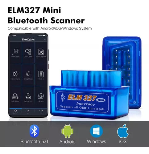 Escáner automotriz MINI ELM327 OBD2 BLUETOOTH – Diagnóstico RÁPIDO Y PRECISO