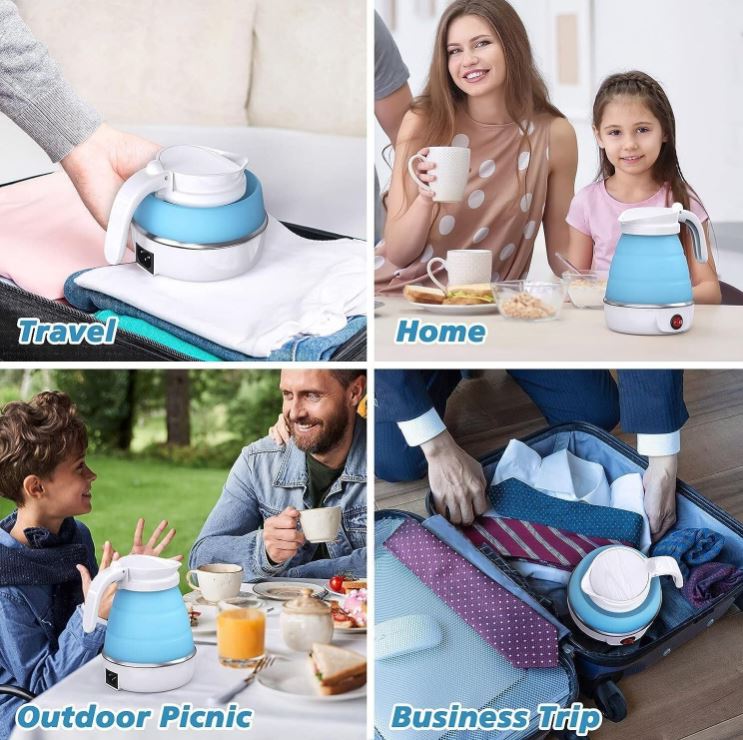 FlexiKettle™:El hervidor plegable ideal para viajes y oficina
