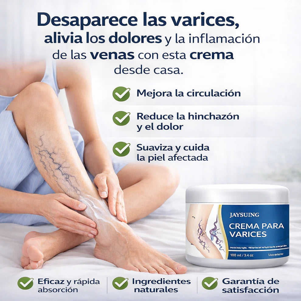 Crema para Várices Jaysuing- para uso externo en las piernas.