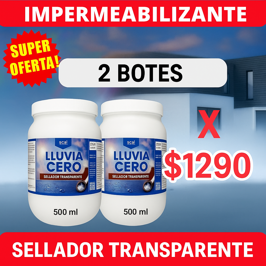 Lluvia Cero – Impermeabilizante Transparente