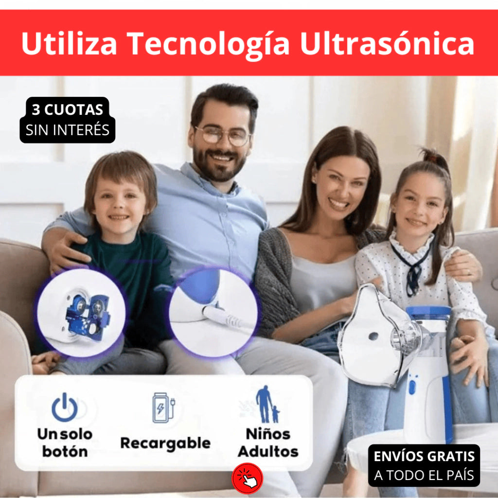 VaporAid™ - Nebulizador Portátil Para Adultos Y Niños