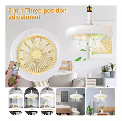 NUEVO Ventilador + Luz Led FOCO Y AROMATIZADOR ⚡ Silencioso y Moderno 3 Modos!