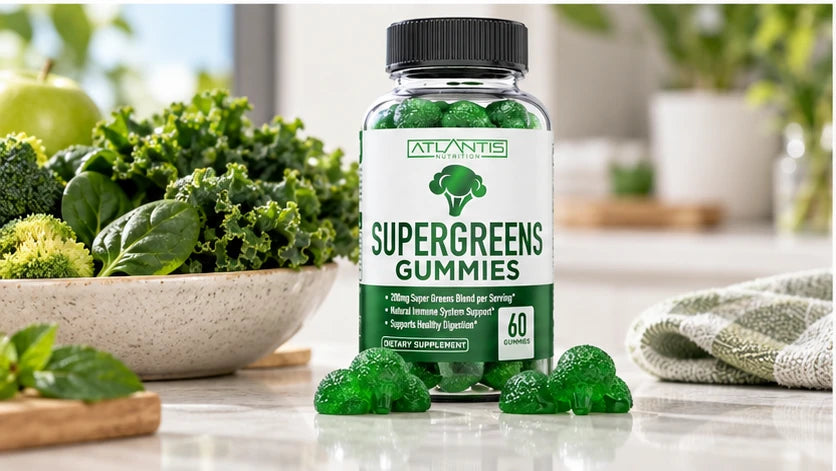 Fotografía de frasco Atlantis Super Greens Gummies
