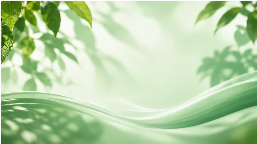 Fondo botánico verde para landing