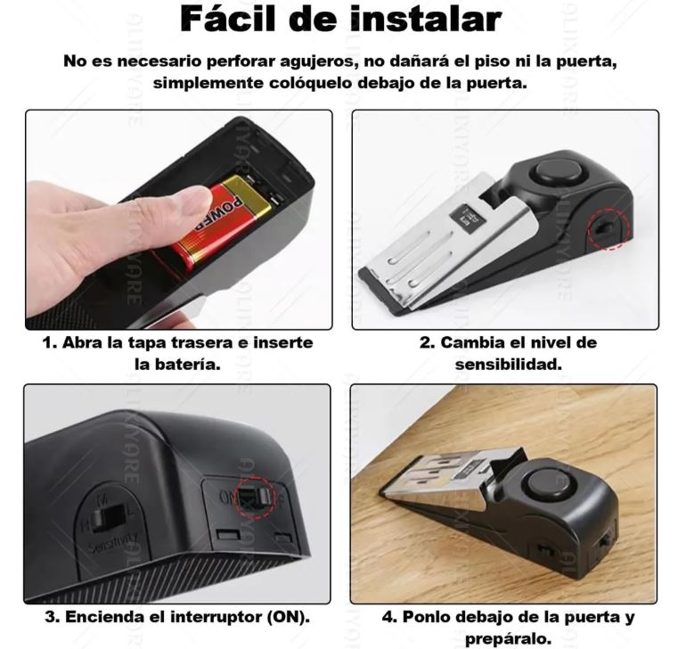 🔒 SafeTrip Lock™:⚡🔊 Bloqueo + Alarma: la dupla perfecta para tu tranquilidad y defensa