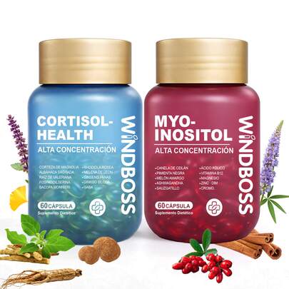 Multivitaminicos WindBoss de Myo-Inositol y Cortisol-Health para cortisol