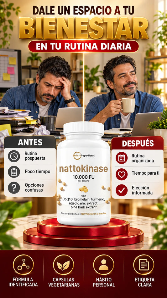 Complejo de Nattokinasa en Cápsulas — Complementa tu rutina de bienestar