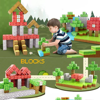 Cubos Magnéticos Minecraft - 96 Piezas
