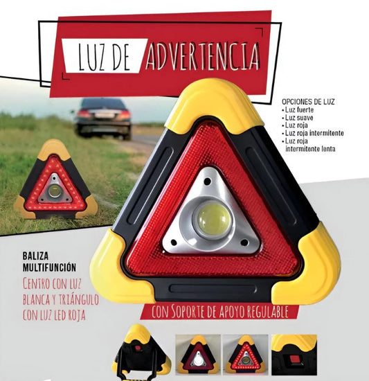 Triángulo LED Salvavidas 5 en 1:🚨 ¡La Emergencia No Espera! Protege 🔥