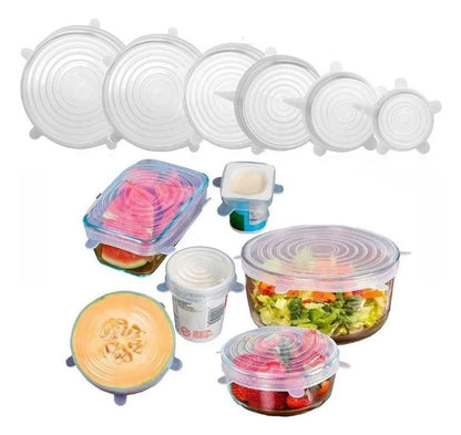 SealFlex™: 12 Tapas de silicona reutilizables que sellan frescura en segundos 🍓🥑♻️