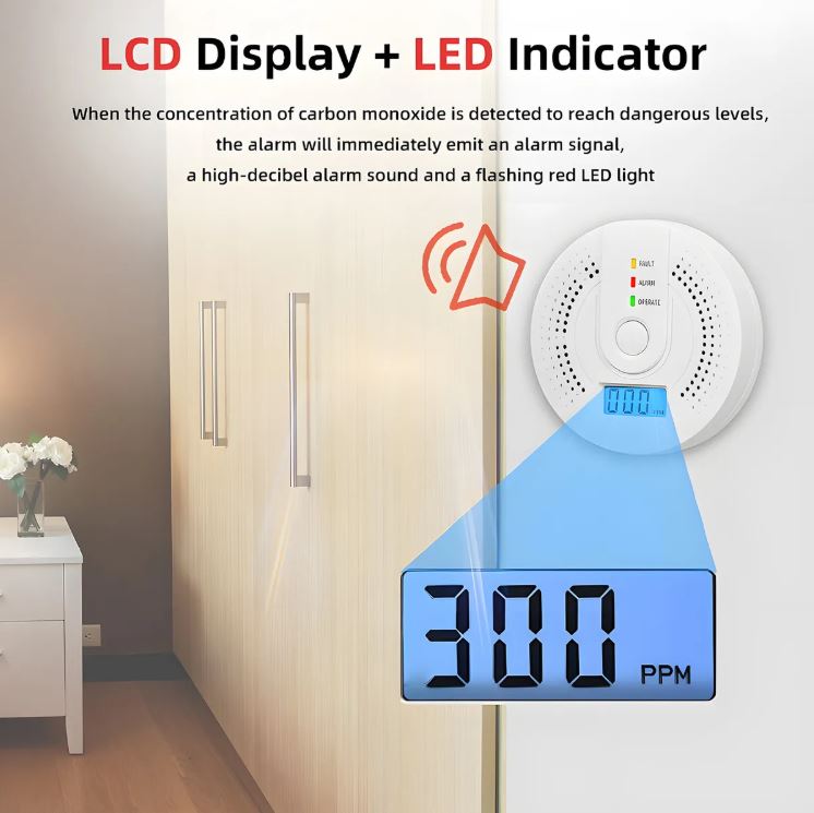Guardian CO Alert™:¡Protección inmediata contra el monóxido de carbono invisible!