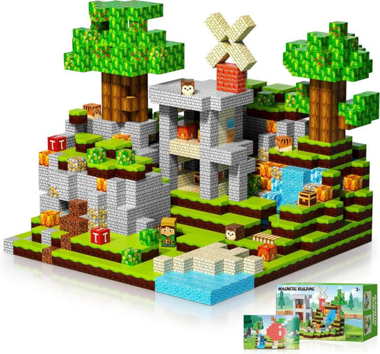 Cubos Magnéticos Minecraft - 96 Piezas