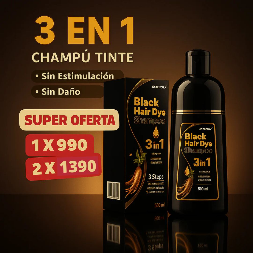 Shampoo Instantáneo Cubre Canas 3 en 1 Natural - Jengibre