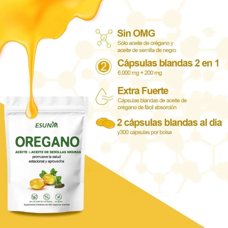 OregaShield™:Refuerza tu sistema inmunológico de forma potente y segura 300 CAPSULAS