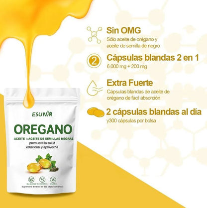 OregaShield™:Refuerza tu sistema inmunológico de forma potente y segura 300 CAPSULAS