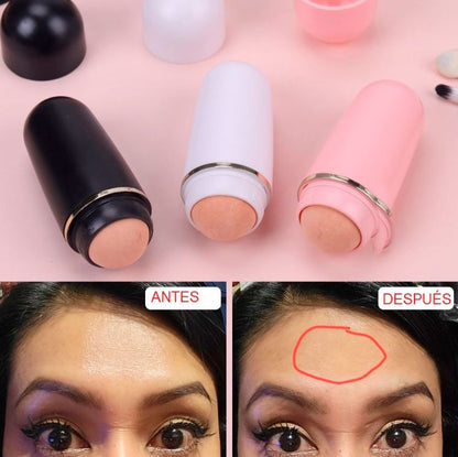 Oil-Free Stone™:¡Adiós brillo, hola piel mate en segundos!
