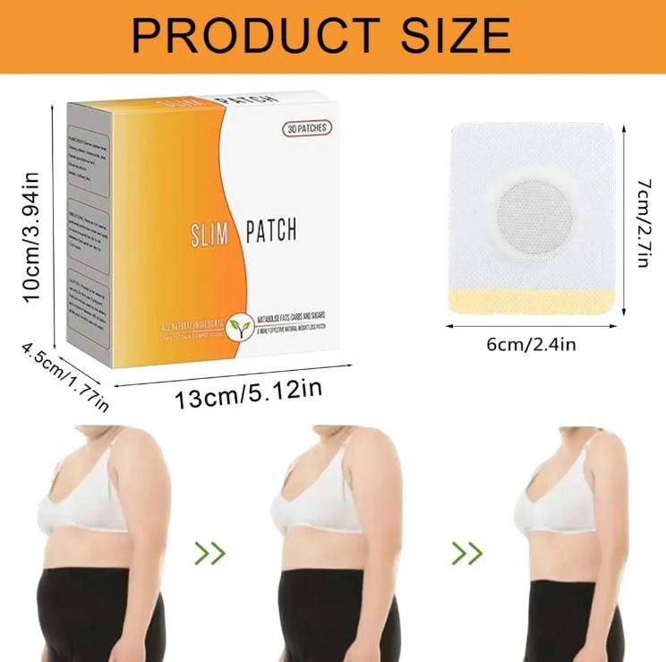 SlimPatch 30™:Sin dietas estrictas ni ejercicio intenso, solo duerme y despierta más ligero - 30 PARCHES