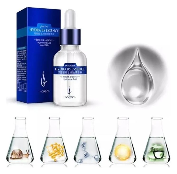 HydraGlow 💖 Serum Antiedad Ácido Hialuronico Puro, Concentrado B5 Anti-arrugas Quita manchas Original.
