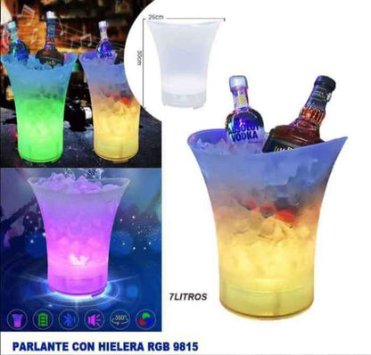 HIELERA MUSICAL - 🎵 ICE & SOUND™ LED SMART CON BOCINA BLUETOOTH DE ALTA POTENCIA