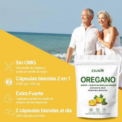 OregaShield™:Refuerza tu sistema inmunológico de forma potente y segura 300 CAPSULAS