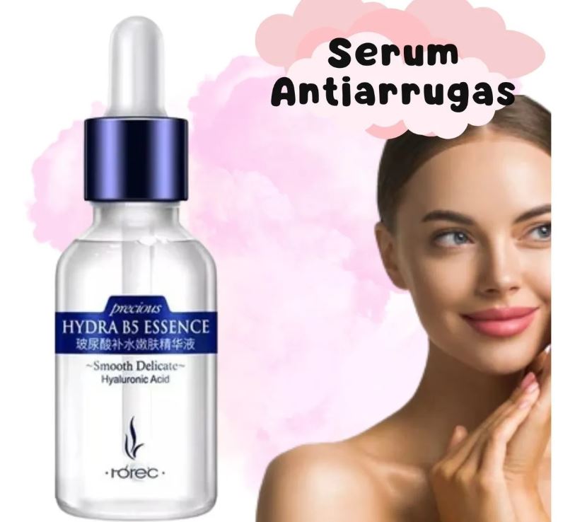 HydraGlow 💖 Serum Antiedad Ácido Hialuronico Puro, Concentrado B5 Anti-arrugas Quita manchas Original.