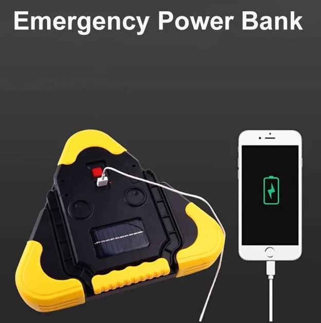 Triángulo LED Salvavidas 5 en 1:🚨 ¡La Emergencia No Espera! Protege 🔥