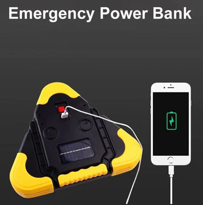 Triángulo LED Salvavidas 5 en 1:🚨 ¡La Emergencia No Espera! Protege 🔥