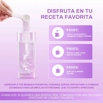 Multi-Collagen Boost™:Multi-colágeno de 5 tipos + ácido hialurónico, vitamina C y biotina