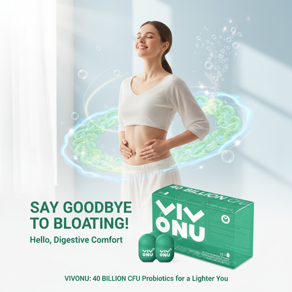 20 botellas Vivonu * 07oz probióticos 40 mil millones de cfu, probióticos pequeños en botes verdes, gestión de imagen de probióticos digestivos saludables (caja 20/1) salud digestiva sin adhesivos