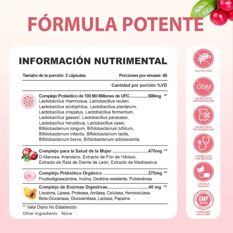 IntiMax ProBio™:Equilibrio íntimo + digestivo en una sola cápsula