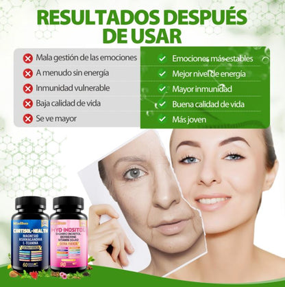 ZenPower Duo™:El combo premium que combina Ashwagandha, Magnesio, Inositol y más