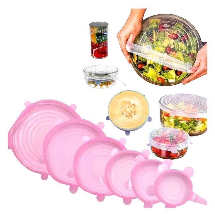 SealFlex™: 12 Tapas de silicona reutilizables que sellan frescura en segundos 🍓🥑♻️