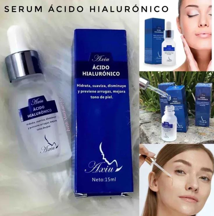 HydraGlow 💖 Serum Antiedad Ácido Hialuronico Puro, Concentrado B5 Anti-arrugas Quita manchas Original.