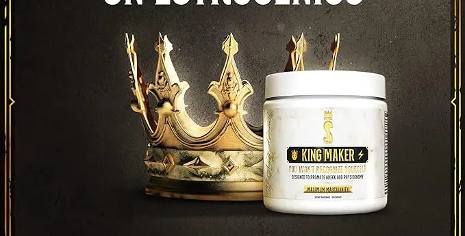 King Maker - Suplemento con Tongkat Ali, Turkesterona, Ecdisterona, Fadogia Agrestis, betarraga roja, maca negra y zinc (13 en 1)