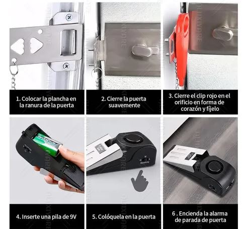 🔒 SafeTrip Lock™:⚡🔊 Bloqueo + Alarma: la dupla perfecta para tu tranquilidad y defensa