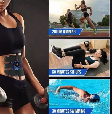 Carga inalámbrica EMS USB ABS abdominal entrenamiento muscular tonificador cuerpo Fitness dispositivo de entrenamiento de cadera chip de forma neutra