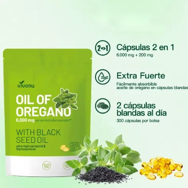 OregaShield™:Refuerza tu sistema inmunológico de forma potente y segura 300 CAPSULAS