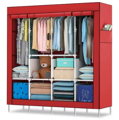 Un armario portátil de 165 * 165 casas, tela de almacenamiento para el hogar, adecuado para dormitorios, habitaciones infantiles.